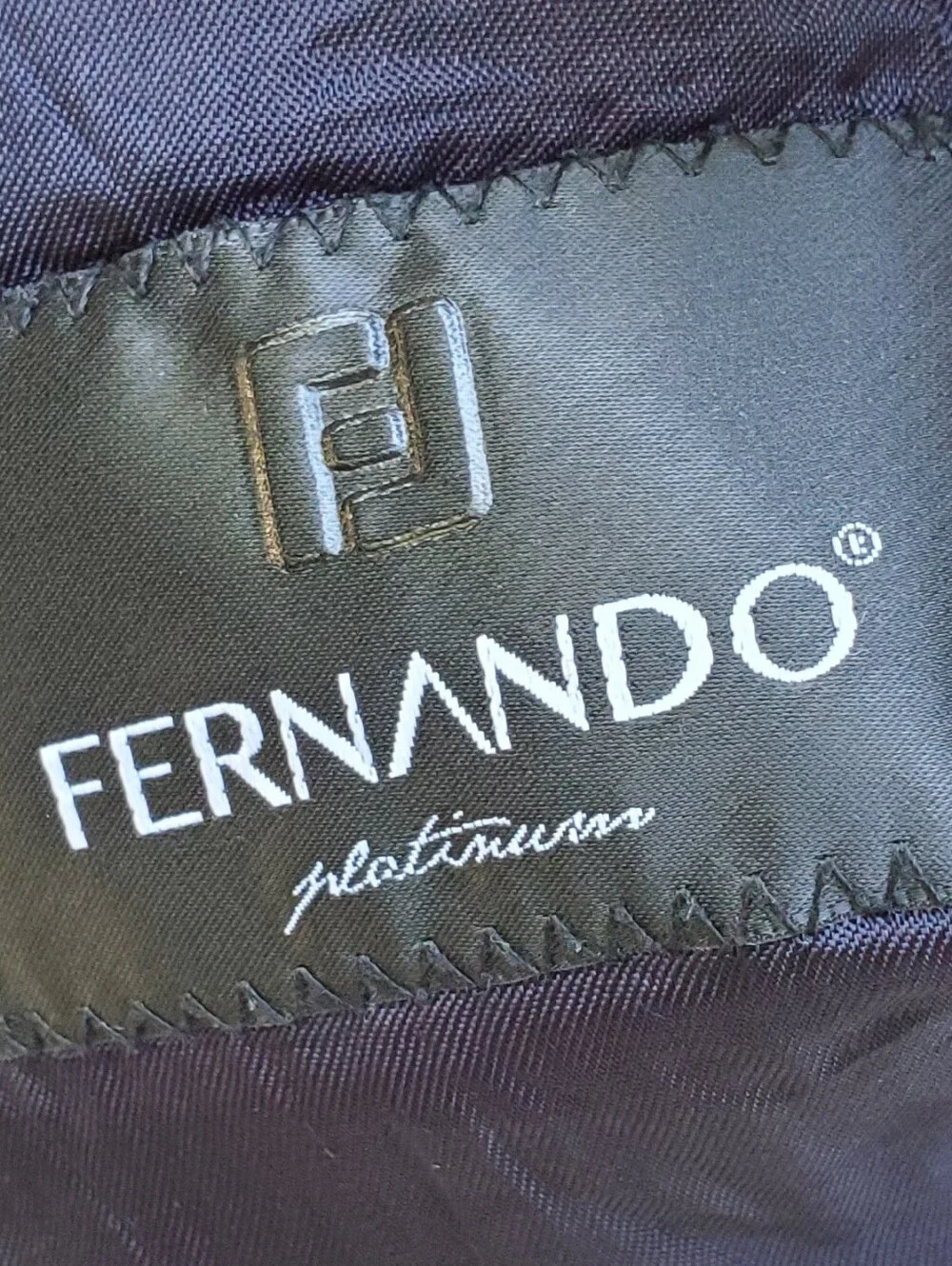 Fernando Platinum Men's Wool Button-Down Blazer Size L